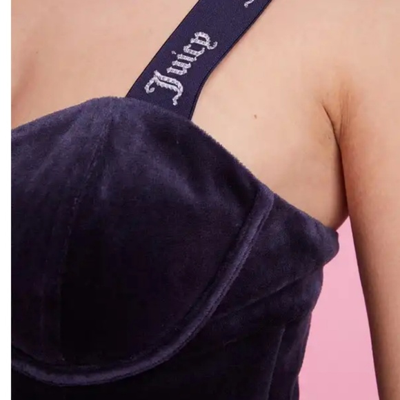 Juicy Couture Regal Light Weight Velour Boustier - Picture 6 of 8